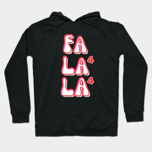 Fa La La La La - Fun Retro Math Christmas Carol Hoodie